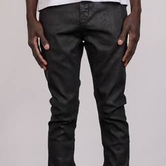 NWOT RAW WAXED & COATED BLACK JOHN ELLIOTT CAST 2 32W JEANS RARE COATING NWOT